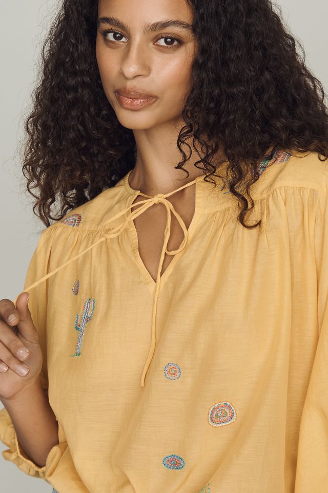 MOTHER Breeze Yoke Blouse #1