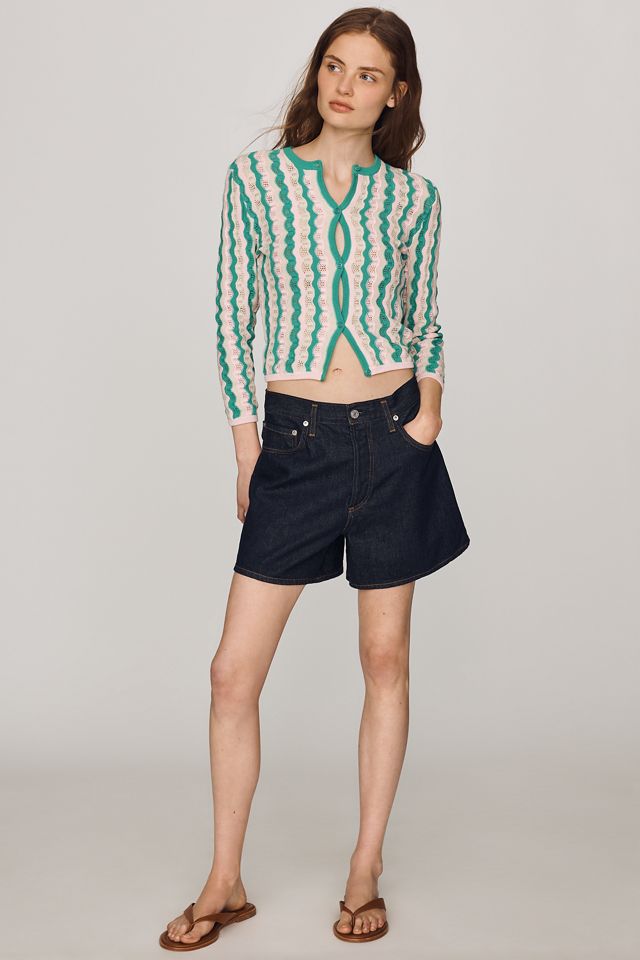 MOTHER 100% Cotton Pointelle Cardigan #1