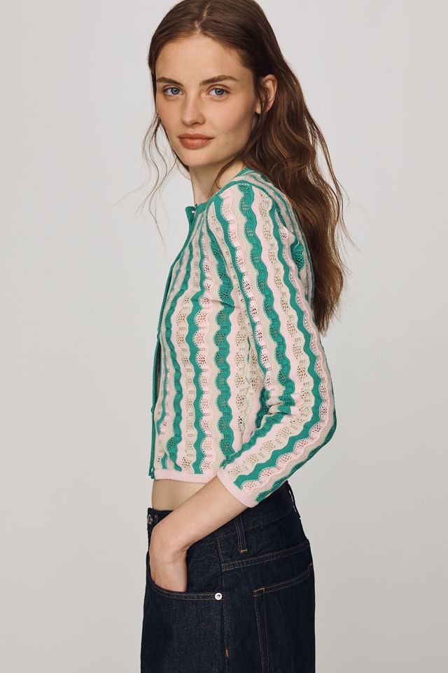 MOTHER 100% Cotton Pointelle Cardigan #2