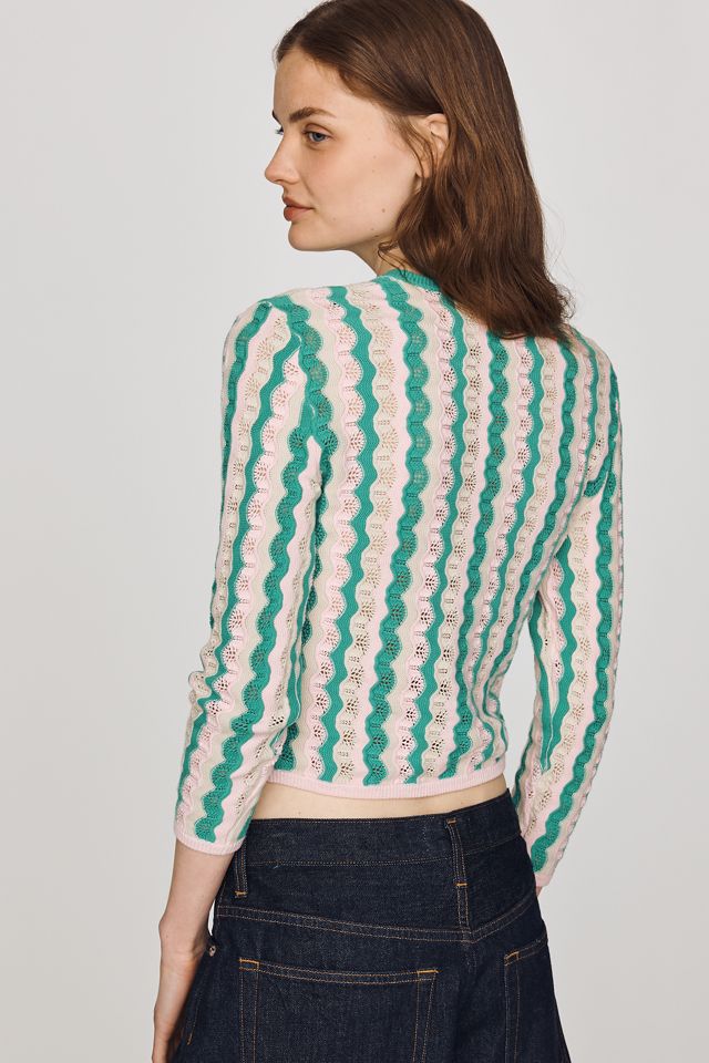 MOTHER 100% Cotton Pointelle Cardigan #3