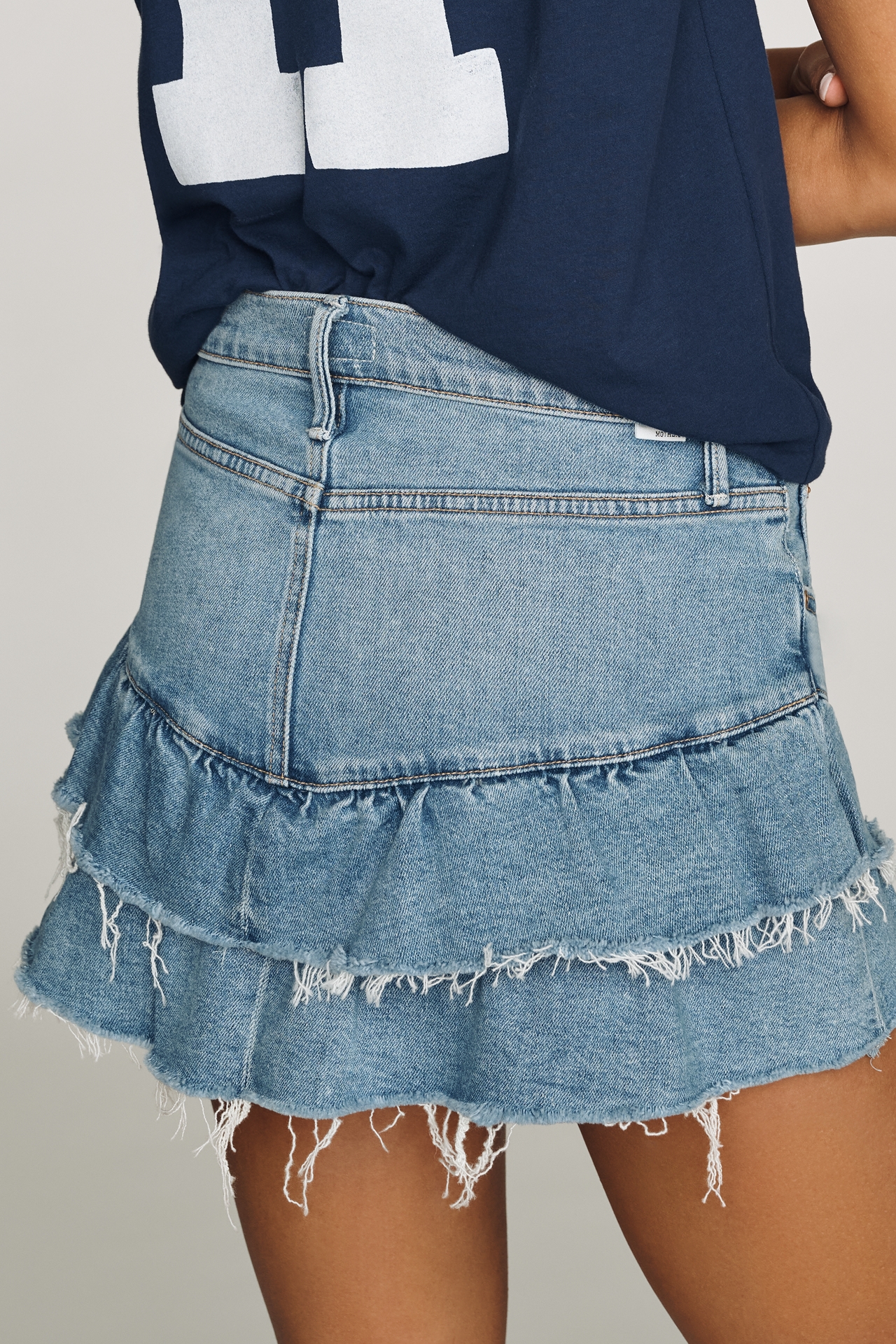 MOTHER Ruffle My Feathers Skirt