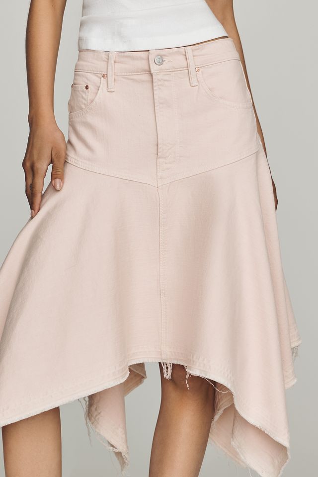 MOTHER Hanky Midi Denim Skirt #1