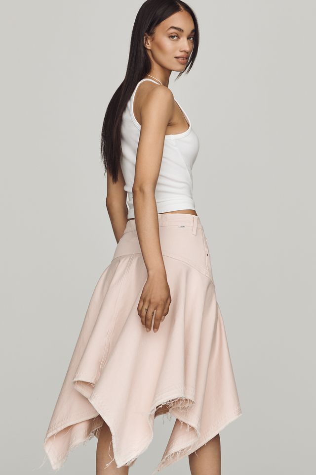 MOTHER Hanky Midi Denim Skirt #3
