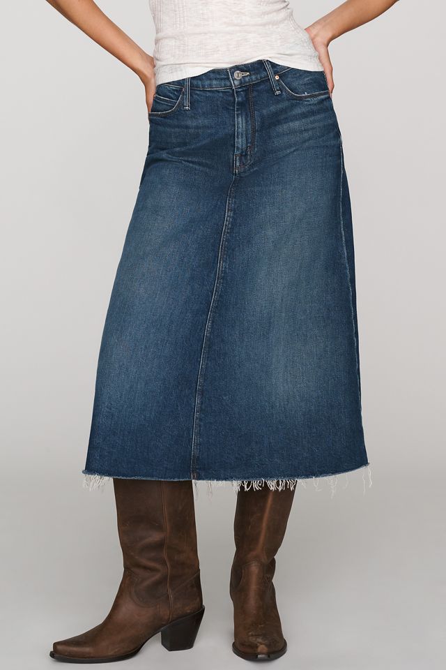 MOTHER The Circle Denim Midi Skirt #2