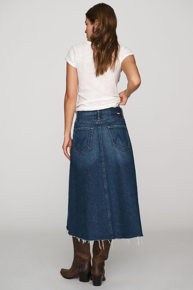 MOTHER The Circle Denim Midi Skirt #3