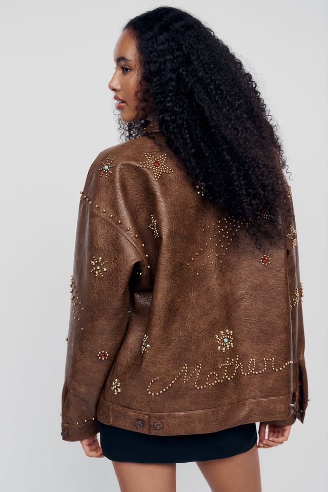 MOTHER The Zip It Faux-Leather Jacket #2