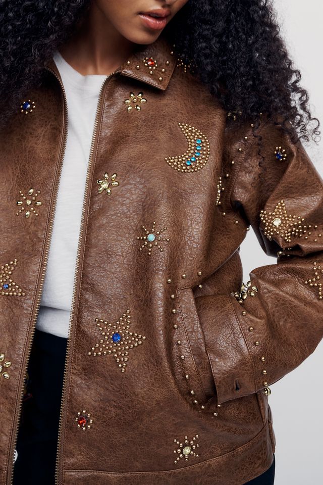 MOTHER The Zip It Faux-Leather Jacket #3