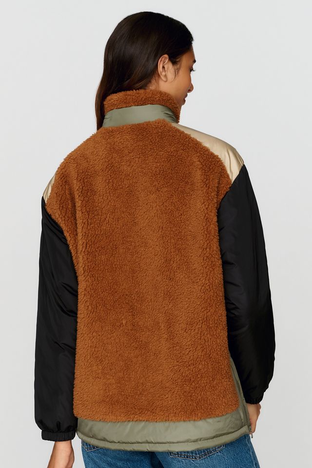 MOTHER The Teddy Oversized Zip-Front Vest #3