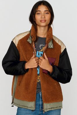 MOTHER The Teddy Oversized Zip Up Vest