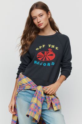 MOTHER Itty Concert 100% Cotton Graphic Sweatshirt