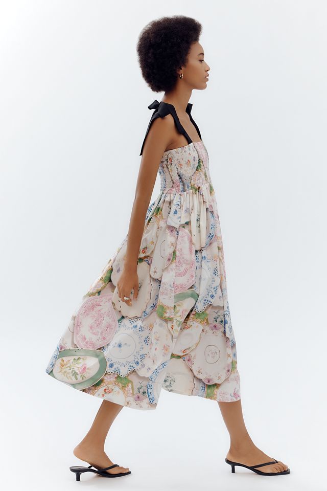Rachel Antonoff Mindy Smocked Midi Dress #1