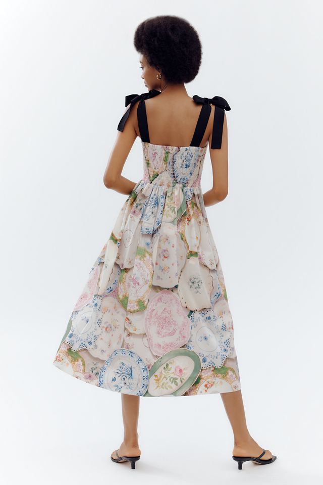 Rachel Antonoff Mindy Smocked Midi Dress #3