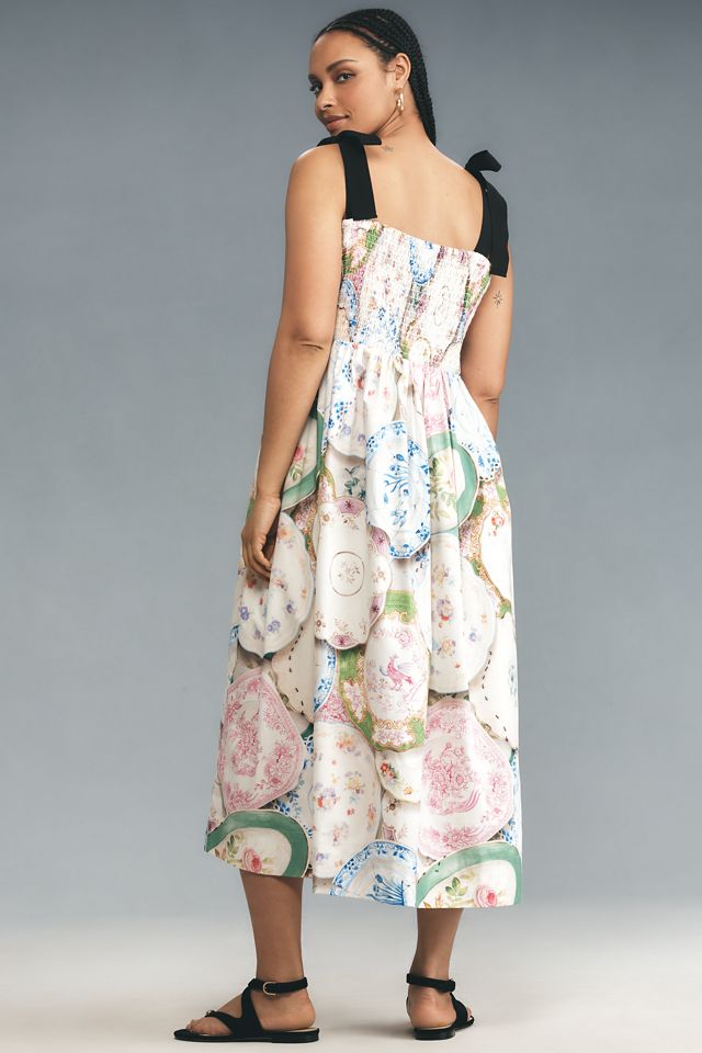 Rachel Antonoff Mindy Smocked Midi Dress #5