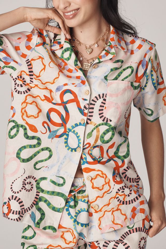 Rachel Antonoff Linen Cotton James Shirt #1