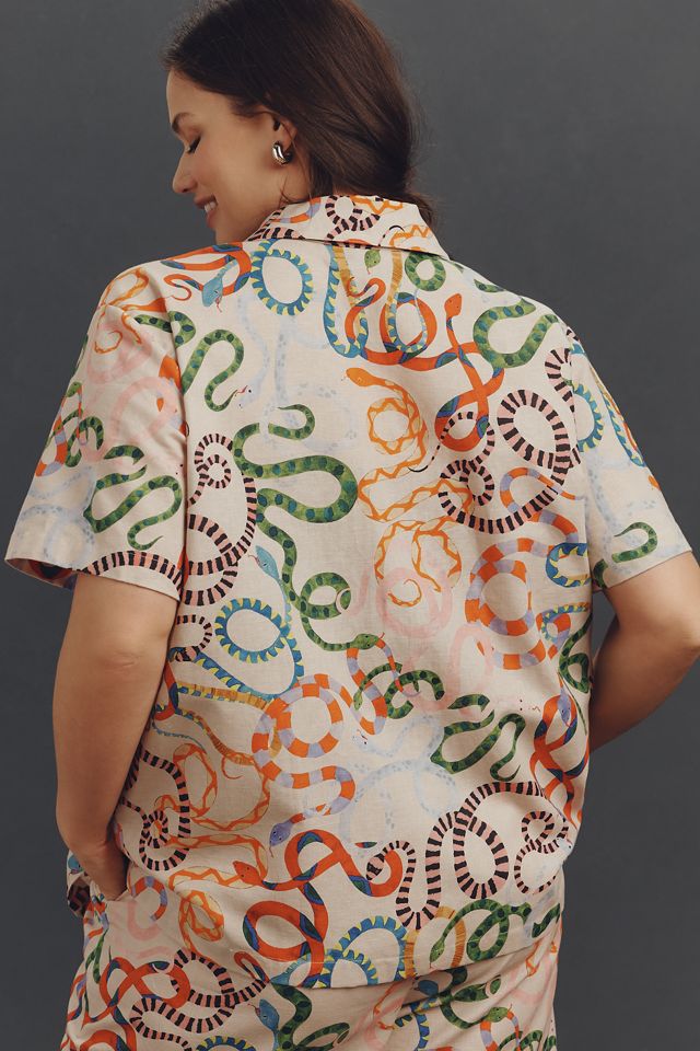 Rachel Antonoff Linen Cotton James Shirt #4