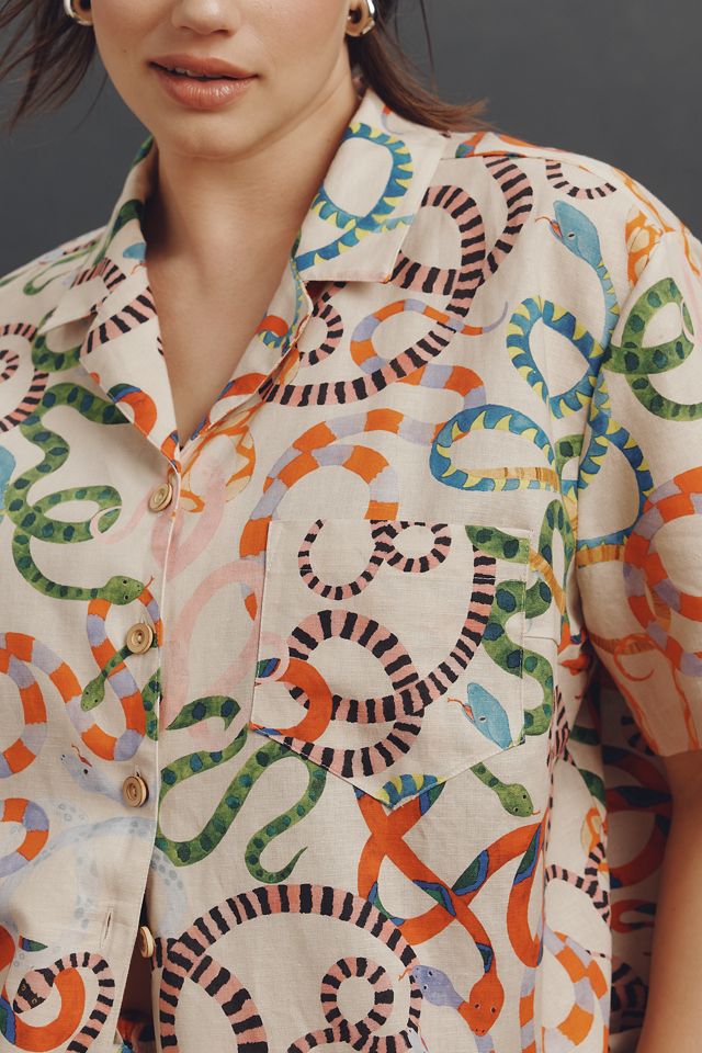Rachel Antonoff Linen Cotton James Shirt #6