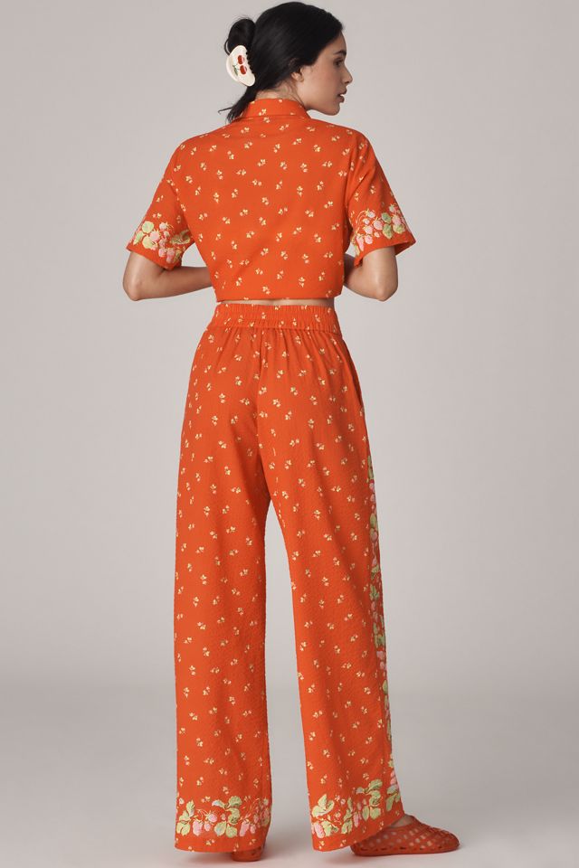 Rachel Antonoff Snyder High-Rise Wide-Leg Pants #3