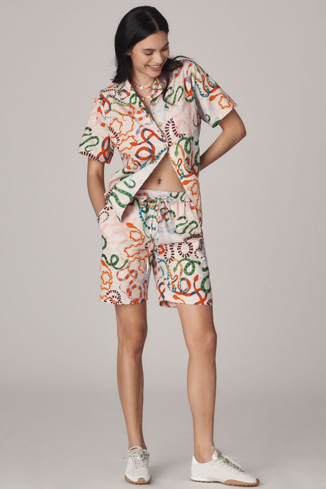 Rachel Antonoff x Anthropologie Timmy Linen Blend Shorts #2