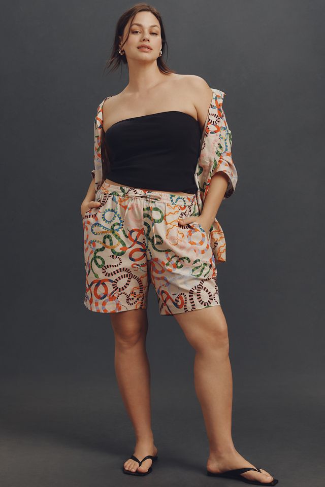 Rachel Antonoff x Anthropologie Timmy Linen Blend Shorts #7