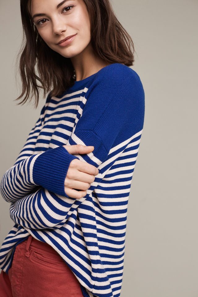 Striped Wool Pullover | Anthropologie
