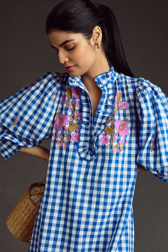 Antik Batik Polly Gingham Dress | Anthropologie