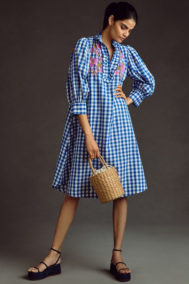 Antik Batik Polly Gingham Dress | Anthropologie