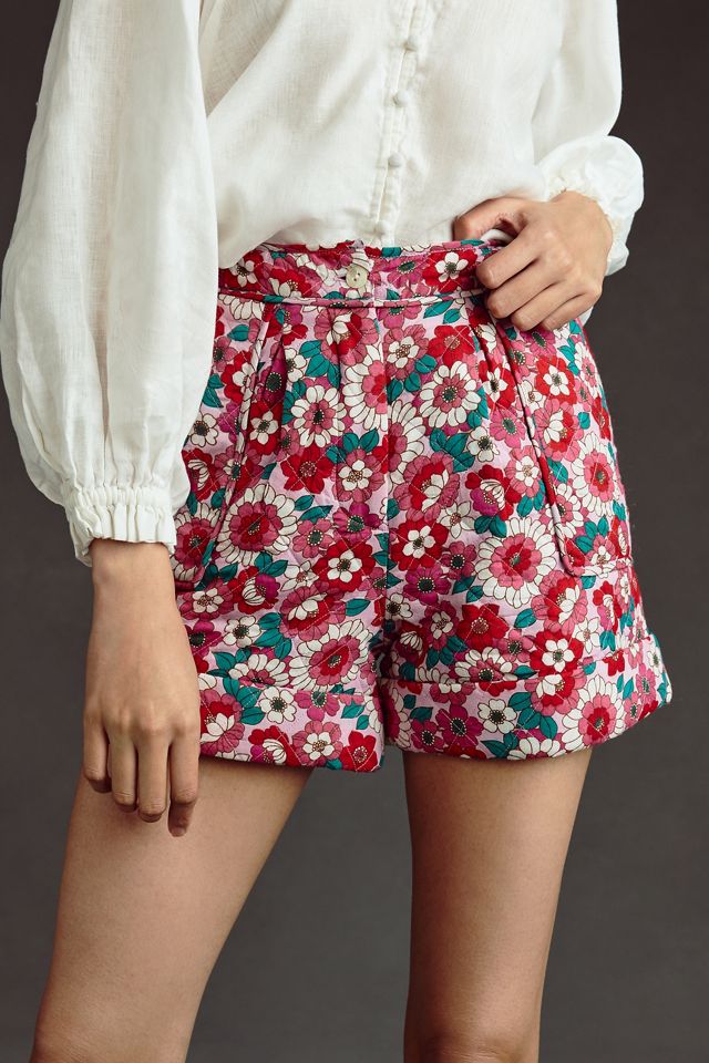 Antik Batik Blossom Floral High-Waisted Shorts #1