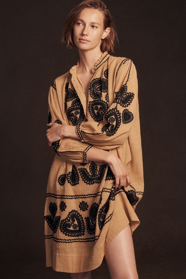 Antik Batik Robby Embroidered Dress | Anthropologie