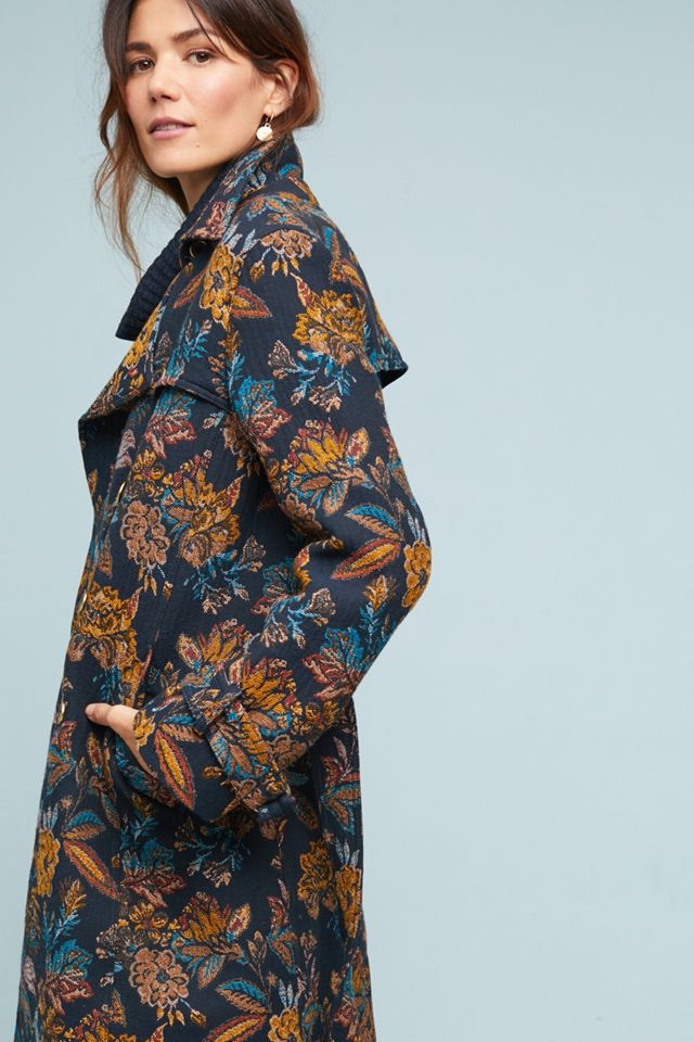 Chrissy Tapestry Trench Coat #1