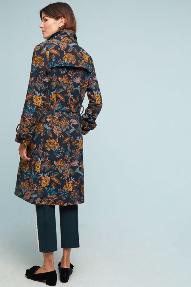 Chrissy Tapestry Trench Coat #4