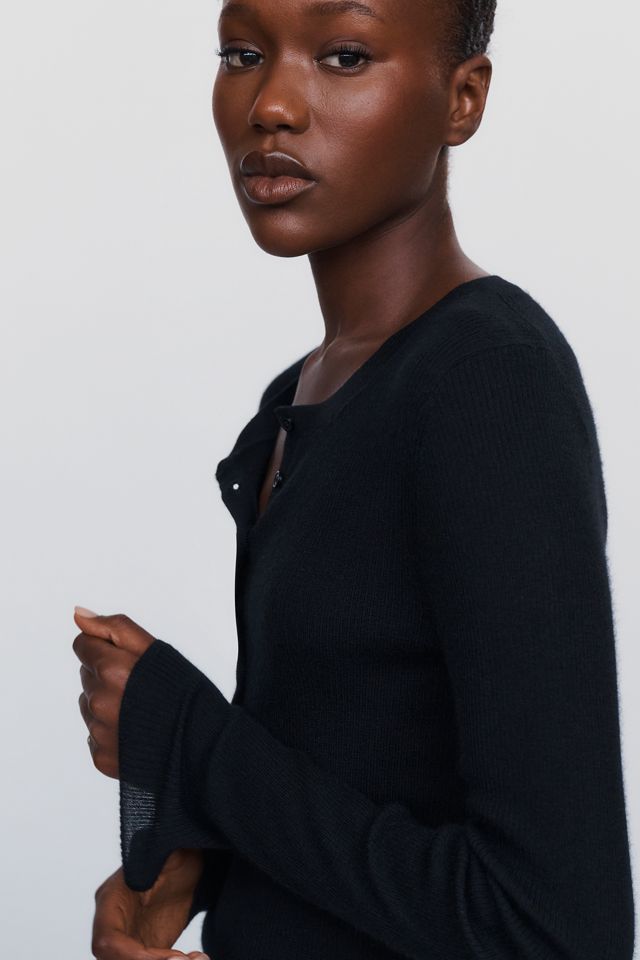 By Anthropologie 100% Cashmere Henley Top #2