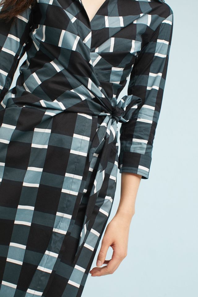 Tenor Check Shirt Dress #1