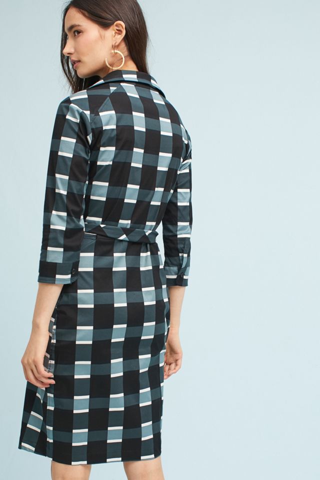 Tenor Check Shirt Dress #2
