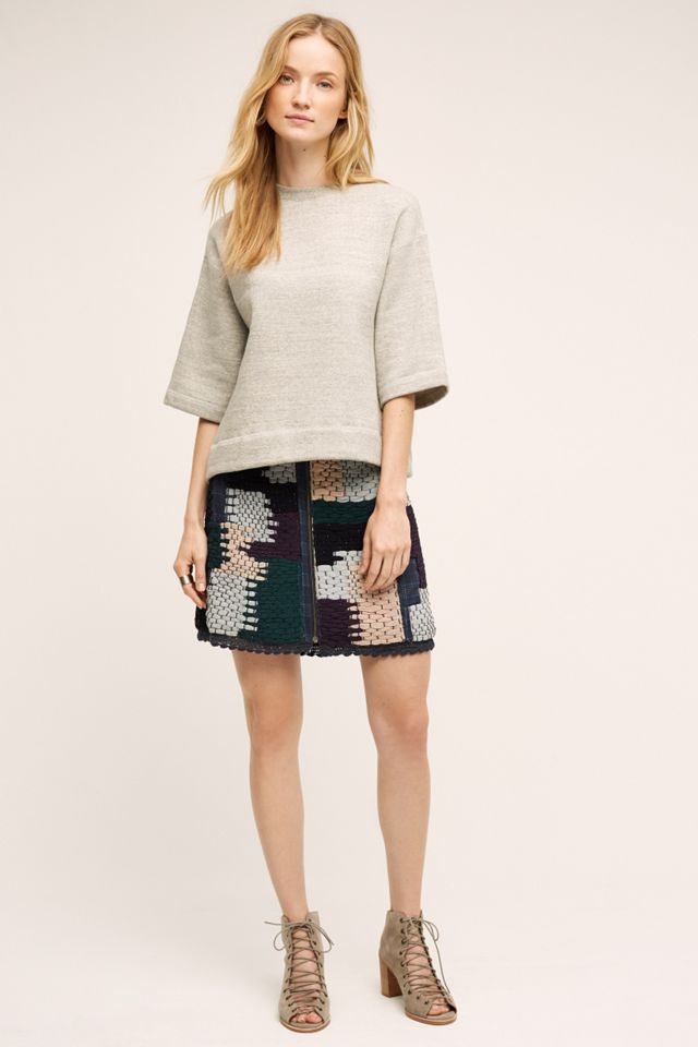 Austinian Tweed Mini Skirt