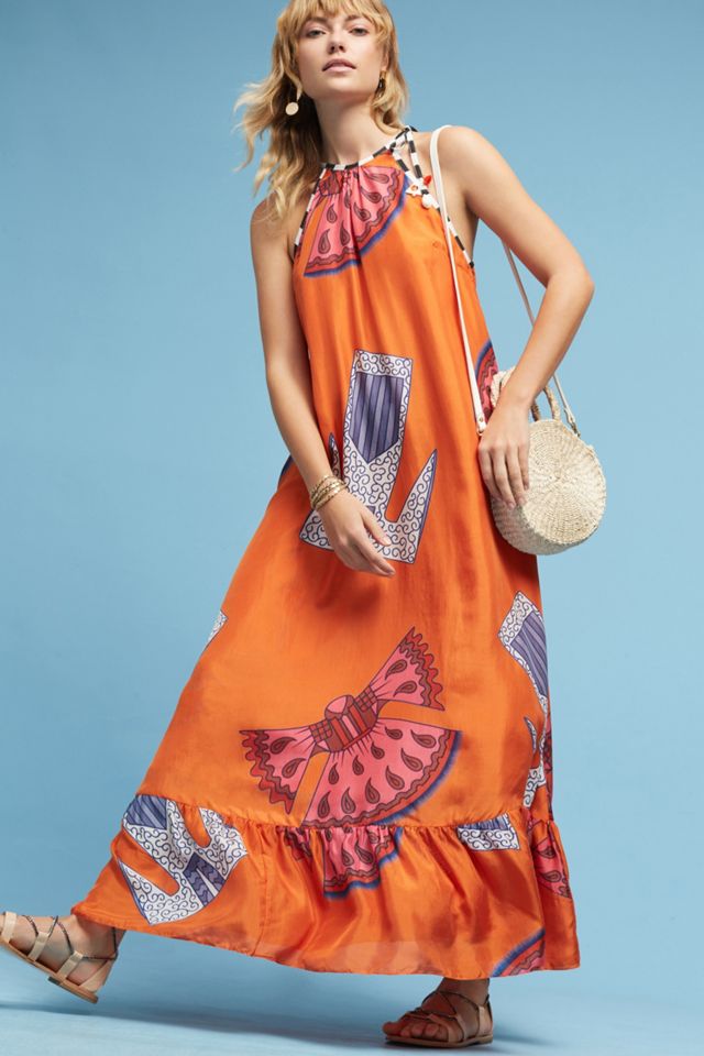 Mae Silk Maxi Dress #1