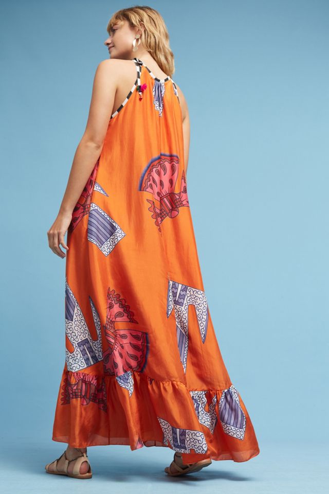 Mae Silk Maxi Dress #3