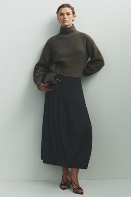 By Anthropologie Modern Barrel Midi Skirt