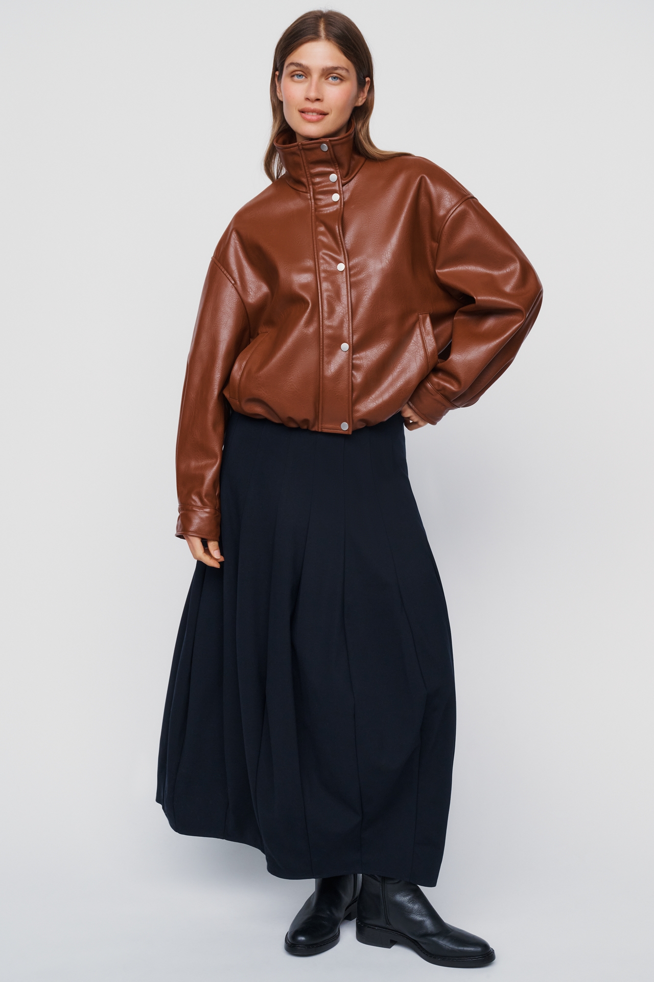By Anthropologie Modern Barrel Midi Skirt