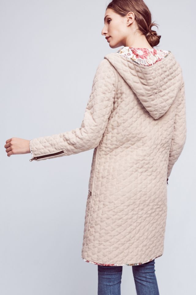 Reversible Quilted Linen Coat #3