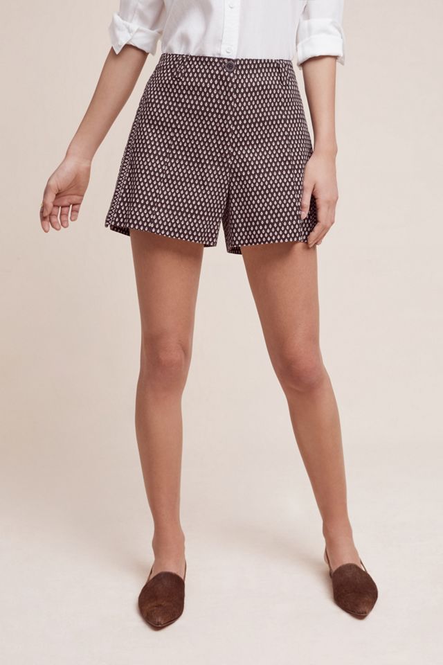 Buttoned High-Rise Shorts #4