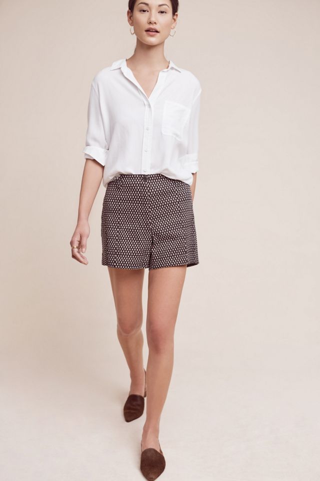 Buttoned High-Rise Shorts