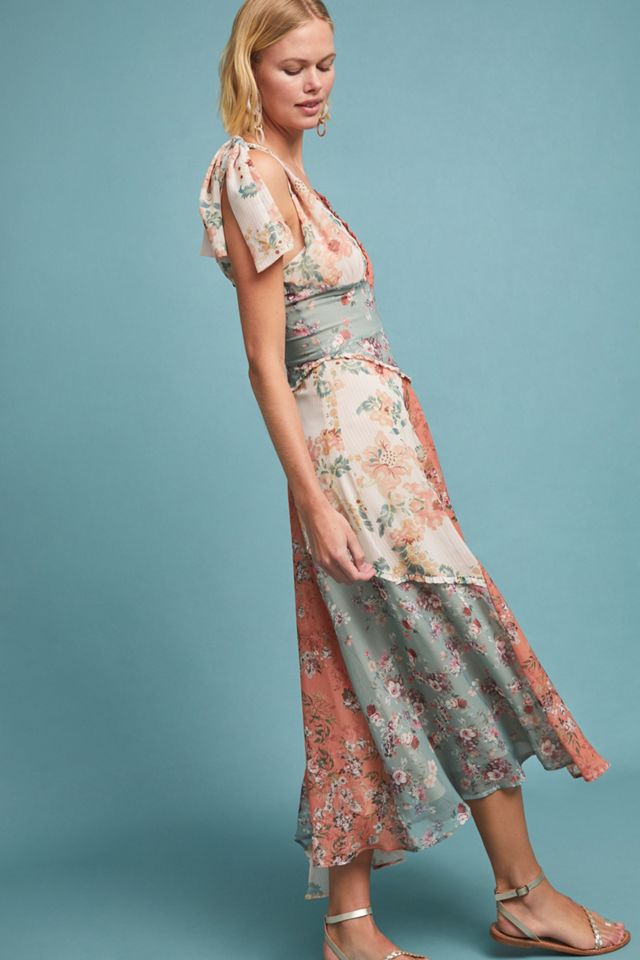 Helene Asymmetrical Maxi Dress | Anthropologie