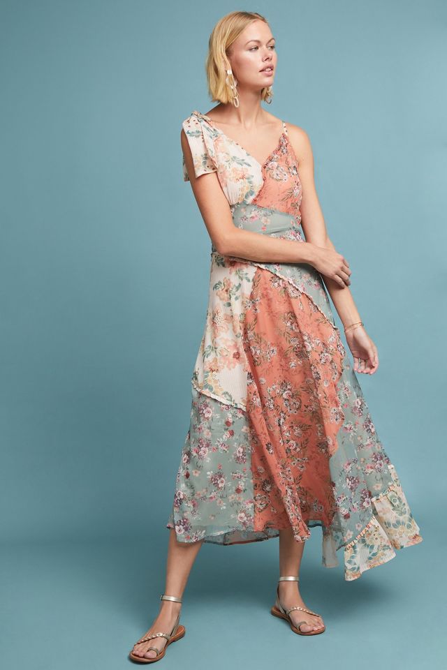 Helene Asymmetrical Maxi Dress | Anthropologie