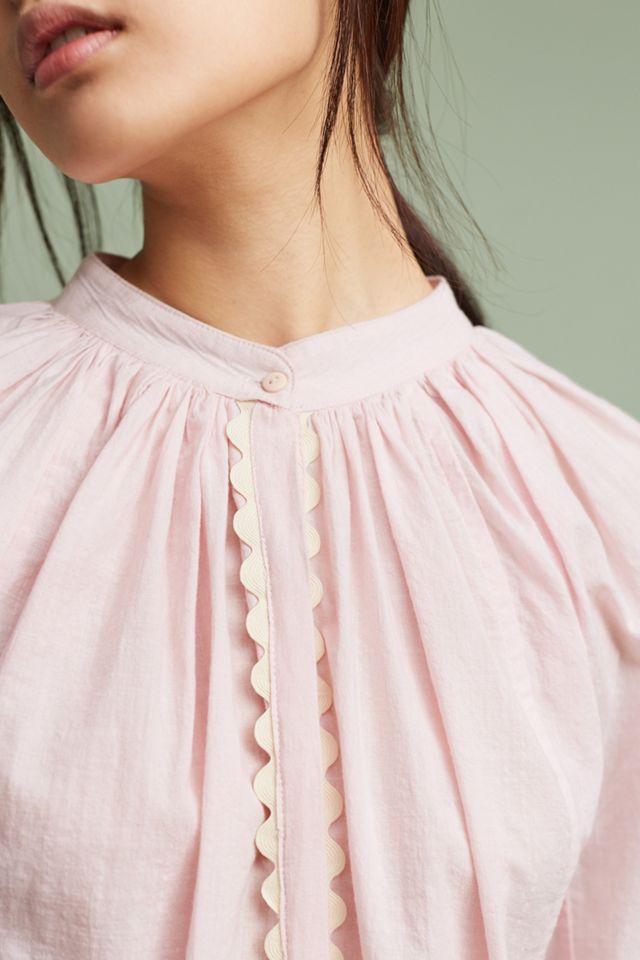 One-Of-A-Kind Rick-Rack Peasant Blouse #1