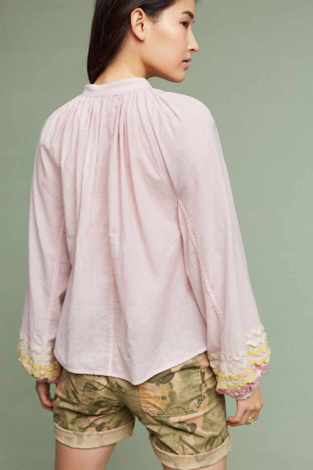 One-Of-A-Kind Rick-Rack Peasant Blouse #4