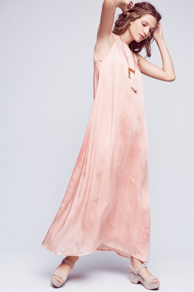 Anthropologie watercolor cheap maxi dress