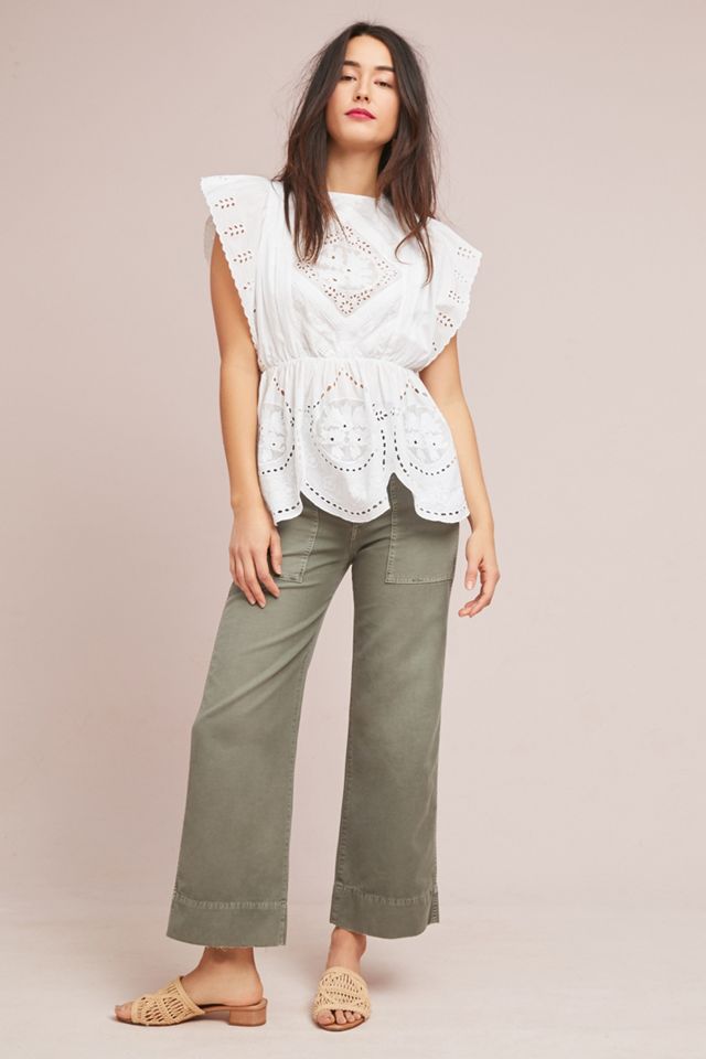 Amanda Lace Peplum Top #2