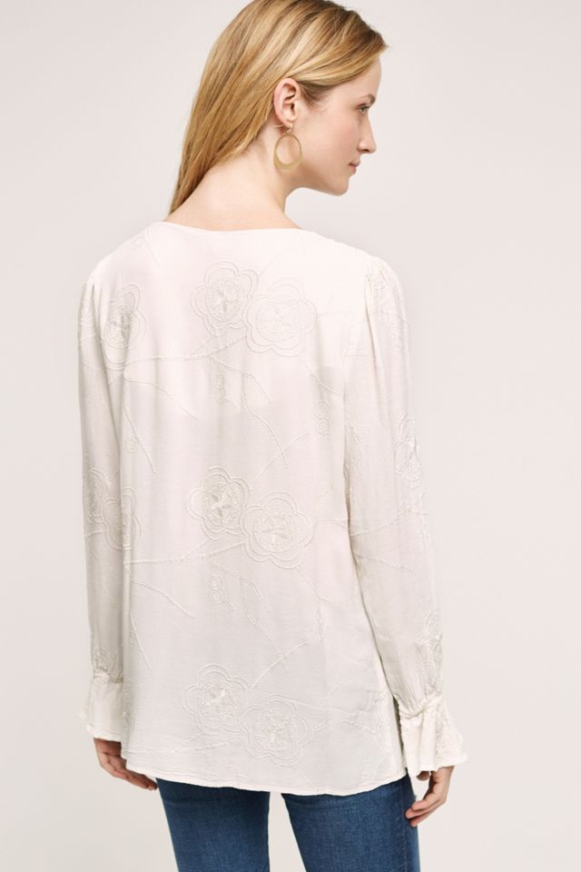 Embroidered Glace Blouse #1