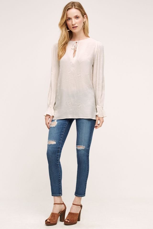 Embroidered Glace Blouse #3