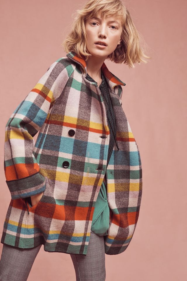 Tartan Wool Coat #1